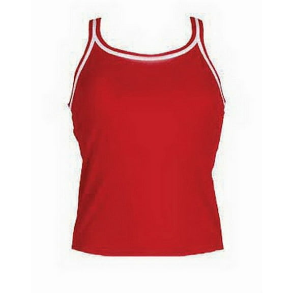 (Price/each)Dolfin 6584C - Female Tankini Top-Red-XS