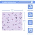 thumbnail image 4 of Coolnut Purple Daisy Flower Washcloths Towels, Highly Absorbent and Soft Cotton Face Cloths, 2 Pack Quick Dry Wash Cloths - 12 X 12 Inches Washcloth Gift, 4 of 7