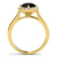 thumbnail image 4 of Aonejewelry 0.75 Ctw. Glitzy Halo Black Diamond Wedding Engagement Ring In 14K Yellow Gold, 4 of 4