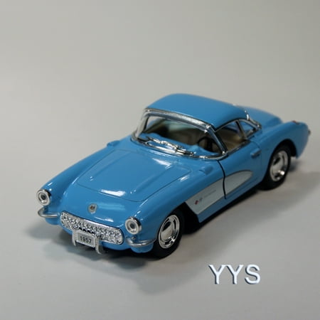 Corvette Earring - 1957 Chevrolet Corvette 1:34 Scale Die-Cast Car by Kinsmart -Blue