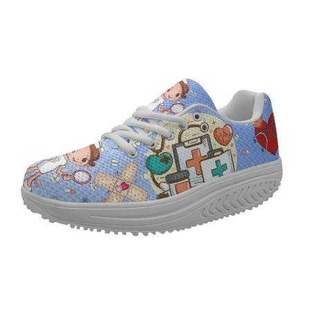 

Pretty Nurse Medical Devices Tools Ladies Spring Autumn Running Shoes Dirt Resistant Brand Design Sneakers Zapatillas de Mujer
