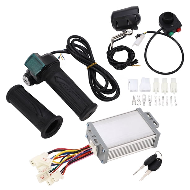 W Controlador cepillado de motor de bicicleta eléctrica, cepillo de motor de 24 V 800 W Acelerador de giro de bicicleta eléctrica Controlador de velocidad del motor de cepillo W Construido para durar Jadeshay A