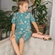 thumbnail image 4 of Balery Teal Mama Llama Conjunto de Pijama Infantil de Manga Corta con Estampado – Ropa de Dormir de Algodón Suave-Small, 4 of 6