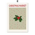 thumbnail image 1 of Carteles de Feliz Navidad, muñeco de nieve, Papá Noel, pino, árbol, bosque, pájaro, coche, regalo, arte de pared, impresiones en lienzo, imágenes, vacaciones, decoración del hogar, 1 of 4
