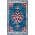 thumbnail image 2 of SAFAVIEH Brentwood Cahal Oriental Area Rug, Navy/Burgundy, 2' x 4', 2 of 13