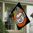 thumbnail image 5 of Home Decorative Pumpkin Large House Flag Happy Fall Garden Yard Outdoor Welcome Decor Buffalo Plaid Check Sign Farmhouse Autumn Outside Bow-knot Seasonal Burlap Decorations Double Sided 28x40, 5 of 6