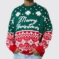 thumbnail image 2 of successthop Christmas Sweater Ugly Long Sleeve Crew Neck Oversized Printed Winter Fall Casual Pullover Outwear, 2 of 2