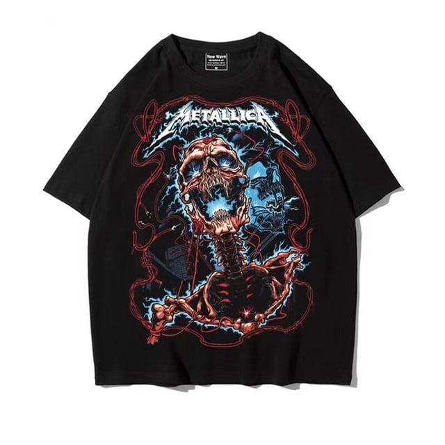 Camiseta de Heavy Metal para hombre y mujer, camisa de algodón con estampado Retro, estilo Rock Punk, música, moda de verano, novedad de 2023, envío gratis xuanjing unisex