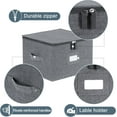 thumbnail image 3 of China Storage Containers Inside 12" W x 8" H, Dinnerware Storage Box for Dishes Plate Storage with 24 Felt Dividers, Hold 24 Plates, Hard Shell and Stackable（4PACK, 3 of 6