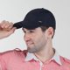 thumbnail image 1 of Gorra deportiva transpirable de secado rápido Gorra de hombre negra, 1 of 4