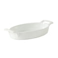 thumbnail image 4 of Gibson Home Gracious Dining Oval Au Gratin Baking Dishes, 4-Piece Set – 15 oz Oven Safe Ceramic Small Casserole Dishes with Handles, Microwave & Dishwasher Safe Mini Bakeware, White, 4 of 11