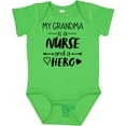 thumbnail image 3 of Inktastic My Grandma is a Nurse and a Hero Boys or Girls Baby Bodysuit, 3 of 5