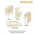thumbnail image 4 of POWERTEC Solid Carbide Downcut 1/8" Spiral Router Bit, Router Bits 1/4" Shank, 1/8 Inch Cutting Dia. and 1/2-Inch Cutting Length, Woodworking Router bits for use on CNC and Router Tool, 73001, 4 of 6