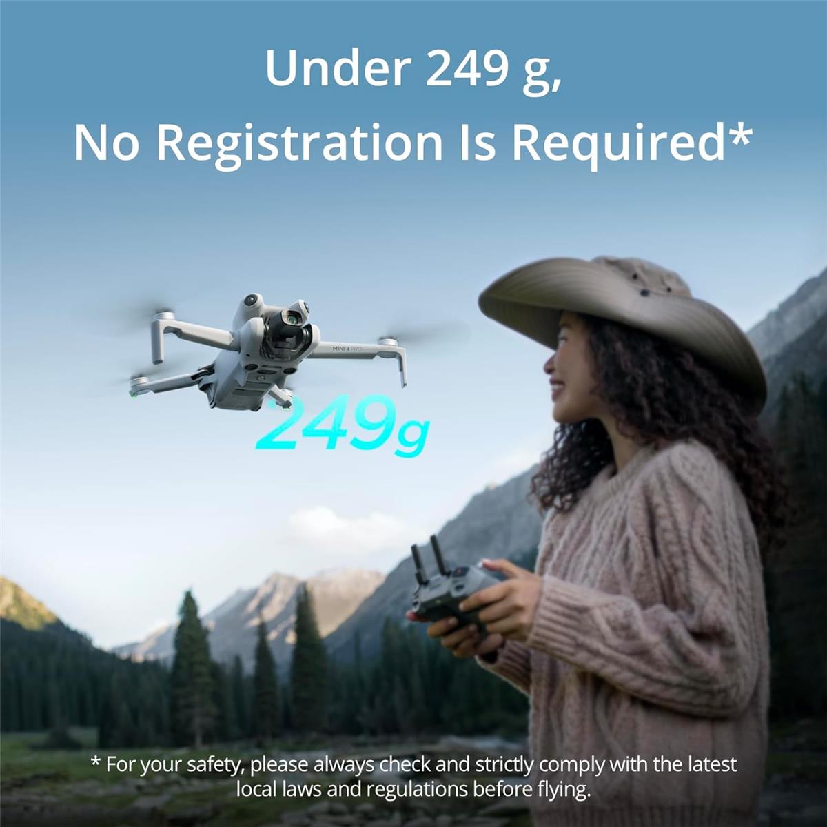DJI Mini 4 Pro 4K Video Resolution Aerial Drone with 2 Remote Control