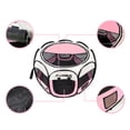 thumbnail image 3 of PicassoTiles Pet4Fun Portable Dog Playpen, Pink, 1 Pack, 29"L x 24"W x 16"H, 3 of 7