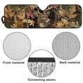 thumbnail image 6 of Uorisanigo Front Windshield Sunshade Camo Deer Hunter Car Sun Shade Fit for 1997-2017 Jeep Wrangler Rubicon Sahara TJ JK JKU 2/4 Doors, Foldable Blocks UV Rays Keep Vehicle Cooler, 6 of 7