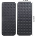 thumbnail image 2 of Bathtub Shower Mat Non Slip 18x40,Bath Mat for Bathroom Tub & Floor Textured & Smooth Surface, Silicon Extra Long Massage Bath Tub Mats No Slip Matt Non-Toxic Safe for Elderly & Kids-Black, 2 of 5