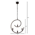 thumbnail image 5 of Lighting IRONCLAD Farmhouse 4 Light Oil Rubbed Bronze Ceiling Pendant 20" Wide, 5 of 5