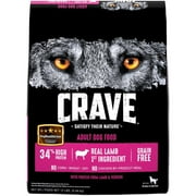 Crave Satisfy Their Nature Adult Dog Food Lamb & Venison -- 12 Lb