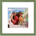 thumbnail image 1 of Vittanly 12x12 Picture Frame, Display Pictures 8x8 with Mat or 12x12 without Mat, Premium Material with Shatter Resistant Plexiglass, Square Frame for Wall Mounting, Home Decor, Rustic Green, 1 Pack, 1 of 6