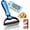 Blue, variant on 2026 New Double-Sided Deshedding Dematting Tool, Undercoat Rake for Dogs & Cats, Extra-Wide Dog Grooming Brush & Deshedder Comb for Long Hair (Blue)