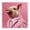 Pink Pig Portrait_v2, variant on Stupell Industries Eclectic Fashionable Cheetah Portrait Black Floating Frame Canvas Art, 18 x 18, by Roozbeh