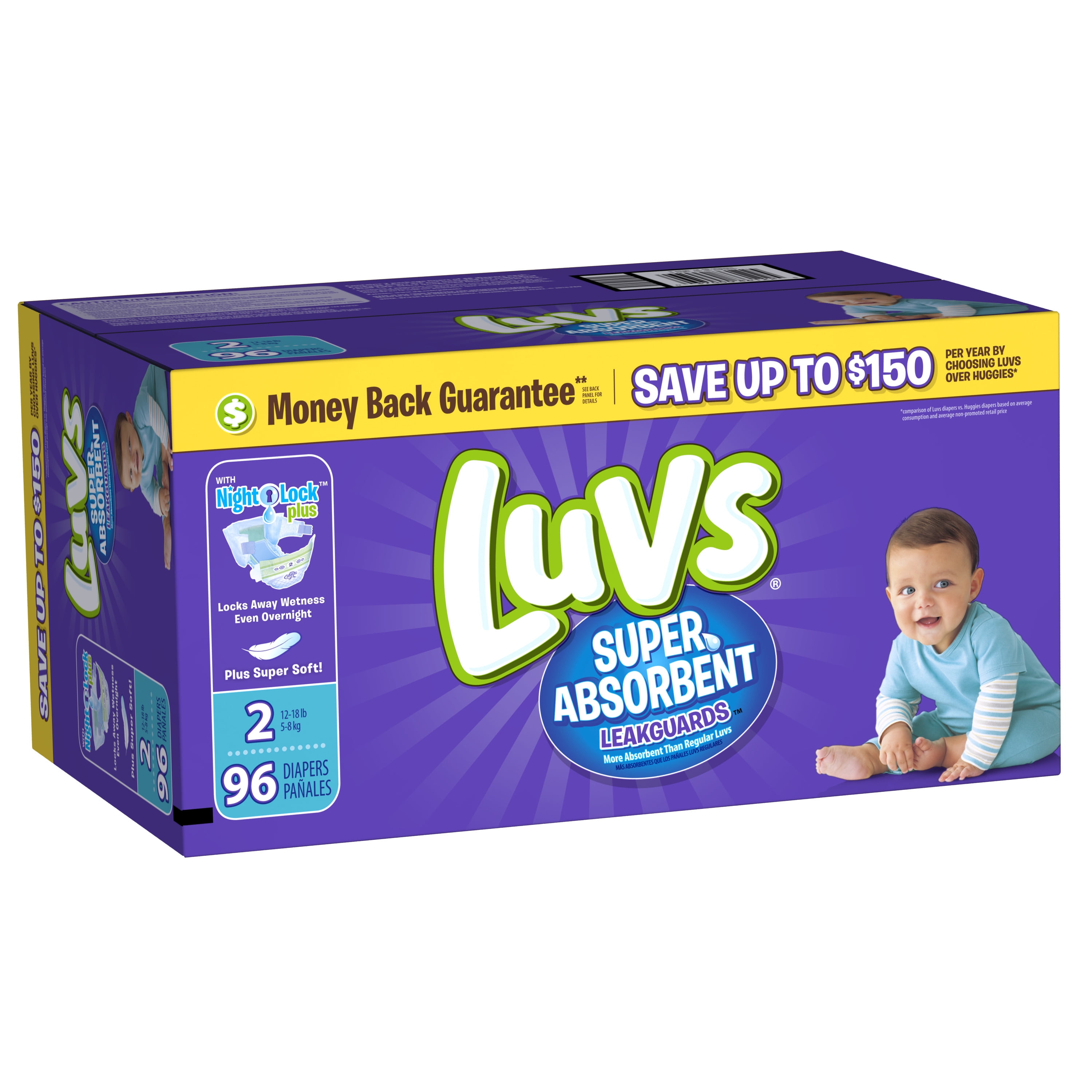 luvs diapers size 2 walmart