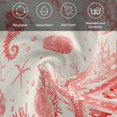 thumbnail image 5 of Coastal Red Cloth Napkins, Nautical Coral Seahorse Starfish Shell Washable and Reusable Dinner Napkins Set of 8, Table Napkin for Kitchen Party Birthday Wedding Hotel Housewarming 20"x20", 5 of 8