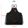 thumbnail image 5 of Aggxpf Chef Apron for Men Women with Large Pockets, Adjustable Cross Back Apron, Durable Cotton Large Apron for Cooking, Grilling, Gardening, 5 of 5