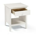 thumbnail image 3 of Alaterre Furniture Simplicity Nightstand, Bedside Table with Drawer, Perfect for Kids Bedroom, White, 3 of 11