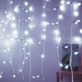 thumbnail image 1 of Cortina de luces Led para decoración de Exteriores, guirnalda de luces navideñas de 5M, cascada, 0,4-0,6 m, aleros para fiesta y jardín, 1 of 4