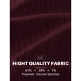 thumbnail image 5 of COOFANDY Men's Ribbed Polo Shirts Short Sleeve V Neck Slim Fit Polo T-Shirt Casual Summer Collared Golf Shirt, 5 of 6