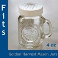 thumbnail image 3 of Plastic Replacement Lids for Golden Harvest Salt & Pepper Shaker Jars (6-Pack/White), 3 of 5