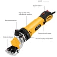 thumbnail image 5 of Sheep Shears,900W 6 Speeds Professional Electric Sheep Clippers, Alpacas, Goats and Thick Coat Animals, Farm Livestock Grooming Kit,Yellow, 5 of 9