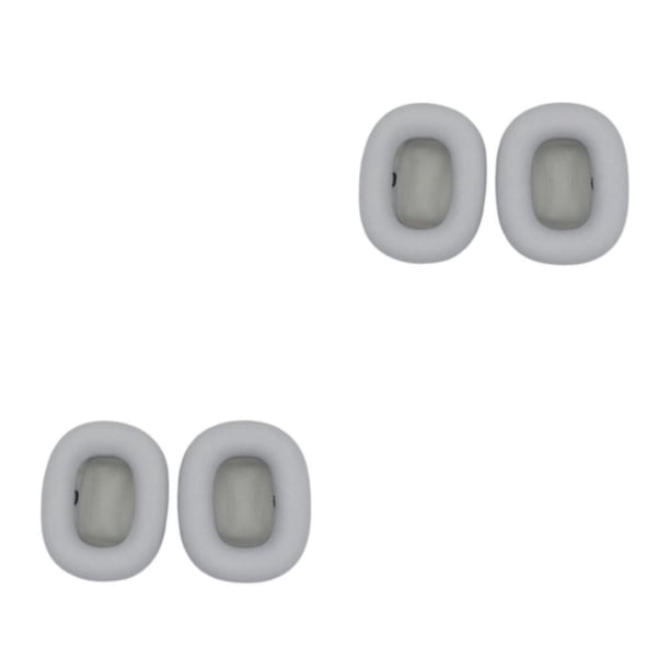 Seitruly 2 almohadillas para auriculares, almohadillas para los oídos, pieza reemplazada, protección exquisita, esponja para auriculares, Gris claro 2piezas