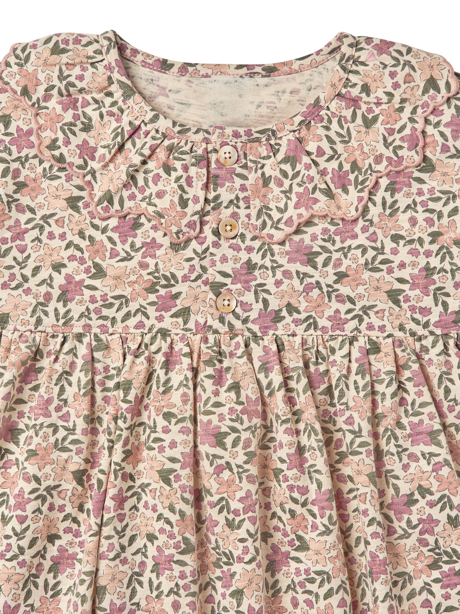 Modern Moments by Gerber Toddler Girl Collar Dress, Sizes 12 Months - 5T