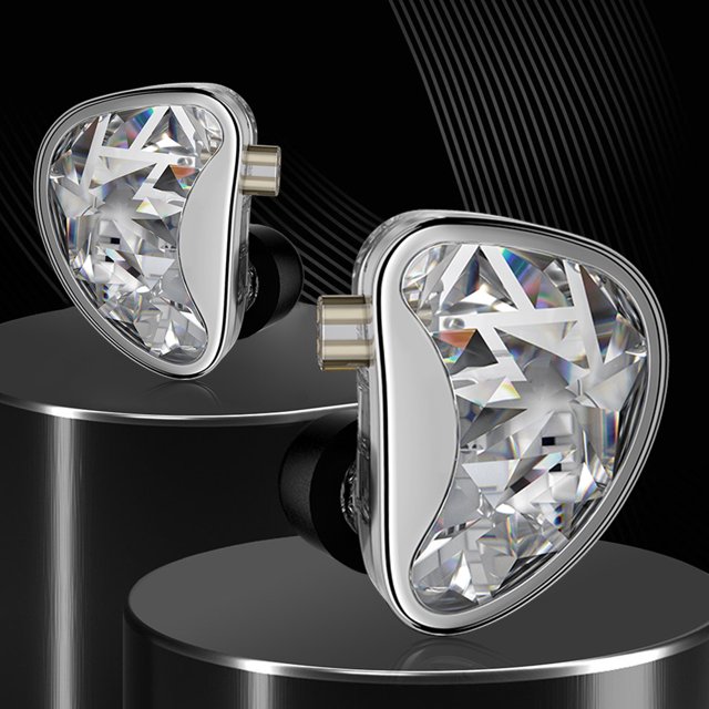 Auriculares con cable Auriculares HiFi In-Ear para cantantes (con micrófono) Plata