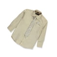 thumbnail image 3 of Kids World Boys’ Dress Shirt & Tie (Patterns May Vary) Color: champagne Size: 6, 3 of 3