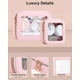 thumbnail image 3 of Set de bolsas de maquillaje JRQCSJY Leather Clear Travel Pink (S+M), 3 of 7