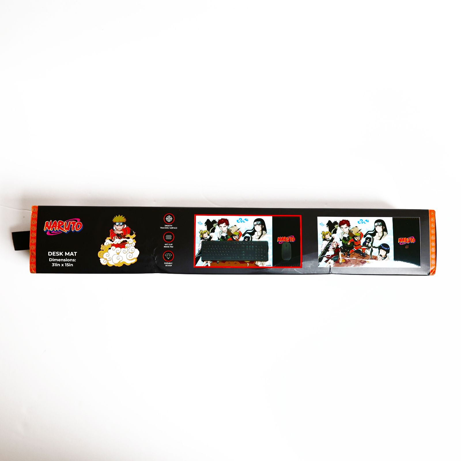 Naruto Desk Mat 31x15" – Large Gaming Mouse Pad with Smooth Tracking Surface & Anti-Slip Base – Durable Vibrant Design