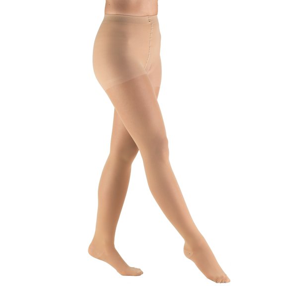 Truform Sheer Pantyhose: 30-40 mmHg XL BEIGE (0255BG-XL)