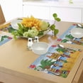 thumbnail image 4 of Ambesonne Tiki Bar Place Mats Set of 4, Luau Party Dance, Standard Size, Multicolor, 4 of 6