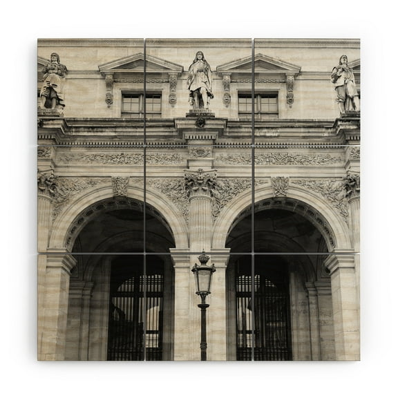 Society6 Bethany Young Photography Louvre IV Wood Wall Mural 3' x 3'