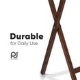 thumbnail image 4 of PJ Wood Portable Folding TV Snack Tray Table Desk Stand, Honey Oak (8 Pack), 4 of 8