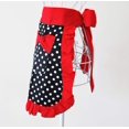 thumbnail image 3 of Cute Waist Apron Vintage Retro Ruffle Apron 50’s Cooking Kitchen Apron with Pockets for Women Girls, Red, 3 of 6