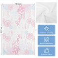 thumbnail image 5 of Coastal Pink Kitchen Towels Set of 2, Water Absorbent Dish Towel, Ocean Coral Starfish Jellyfish Seahorse Decorative Hand Towels - Quick Drying Cloth for Cooking Baking, 18x28 Inch, 5 of 8