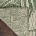 thumbnail image 3 of Pemberly Row Contemporary Home 2'x4' Fabric Green Ivory Area Rug, 3 of 6