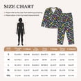 thumbnail image 4 of Fotbe Watercolor Meadow Flowers Pattern Long Sleeve Pajama Set for Women,Sleepwear Set,2-piece Loungewear Set,Soft PJs Comfy Nightwear with Pockets -X-Large, 4 of 7