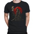 thumbnail image 2 of Smartprints Samurai Bushi with Katana Men's T-Shirt Black, Cotton, S, 2 of 4