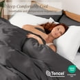 thumbnail image 3 of Bare Home TENCEL™ Duvet Cover Set - Lyocell derived from Eucalyptus - Twin/Twin XL, Forged Iron Gray, 3 of 10